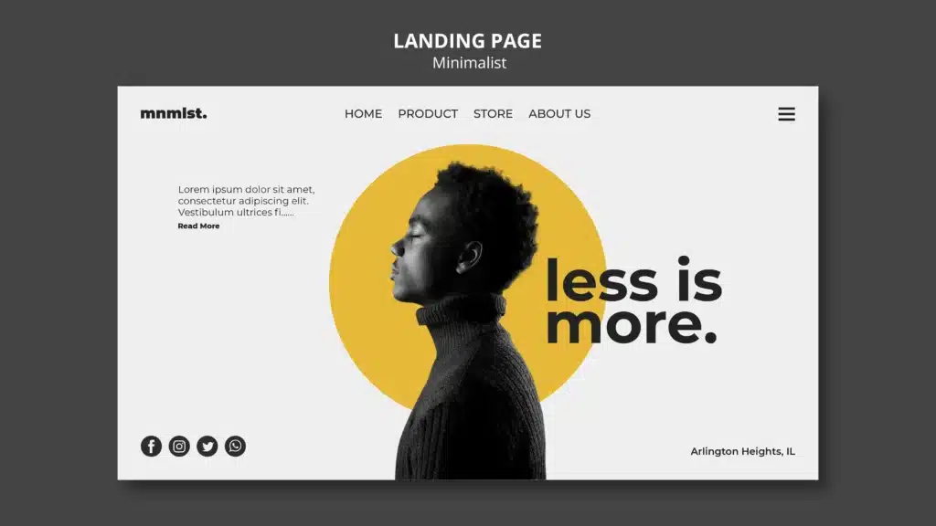 Landing page design tips